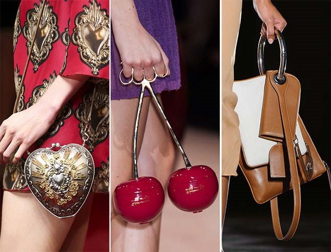 нетрадиционные экстраординарные сумки, тенденции сумок весна-лето 2015